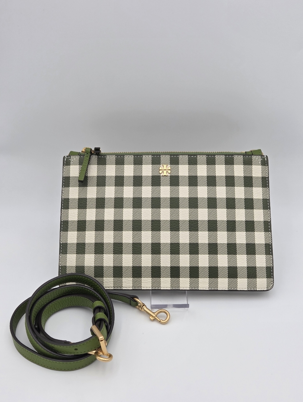Tory Burch Blake Double Zip Slim Crossbody in the color Springham